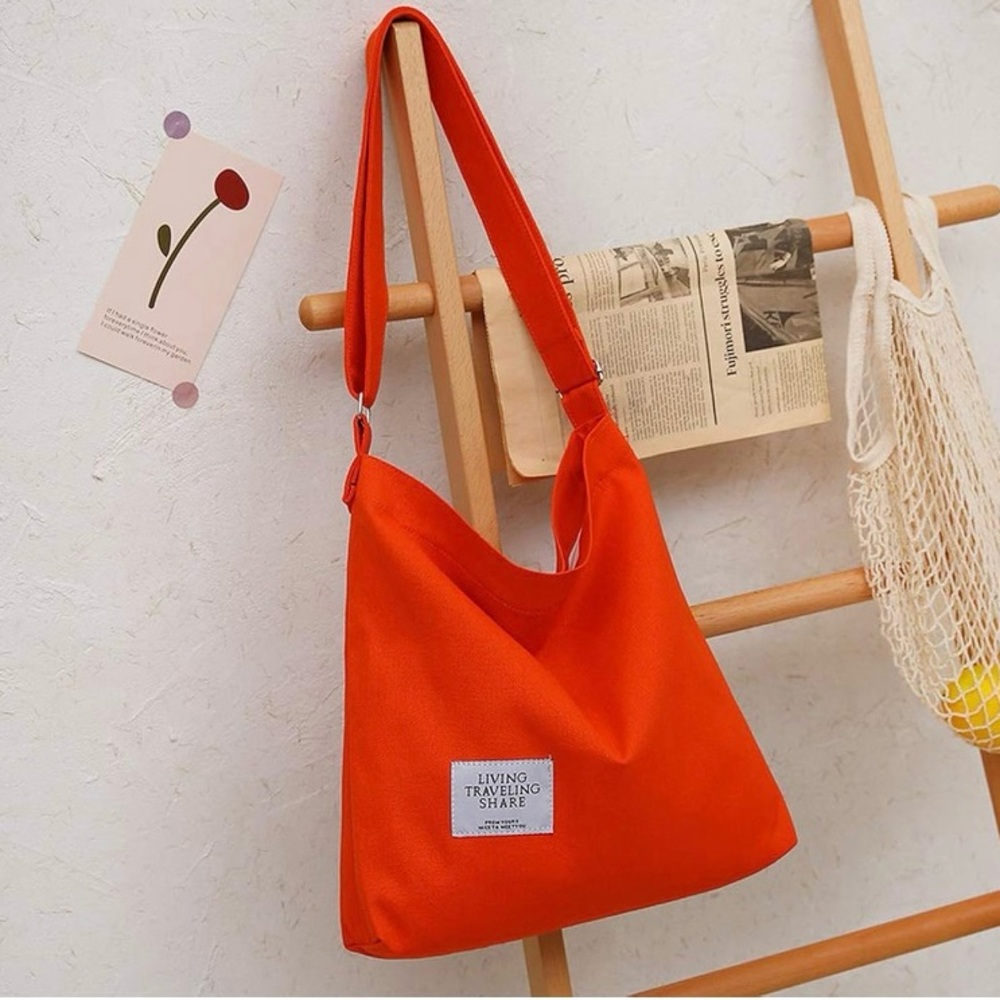 🌺 Retro Large Size Canvas Shoulder Bag Hobo Crossbody-NWOT🌺